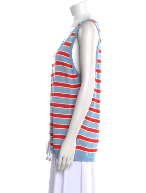 eolas Striped Scoop Neck Top