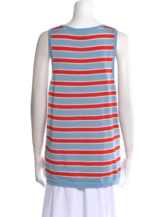 eolas Striped Scoop Neck Top