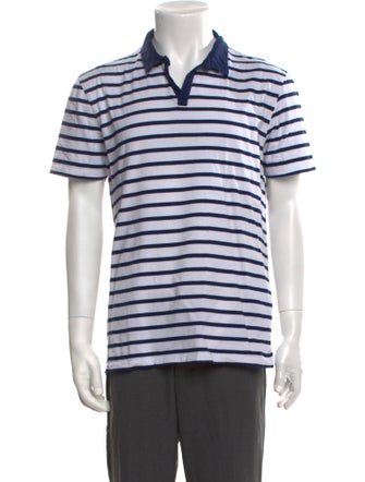 Escales - Paris Striped Collar Polo Shirt