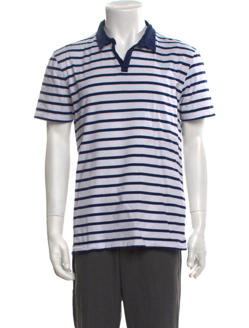 Escales - Paris Striped Collar Polo Shirt