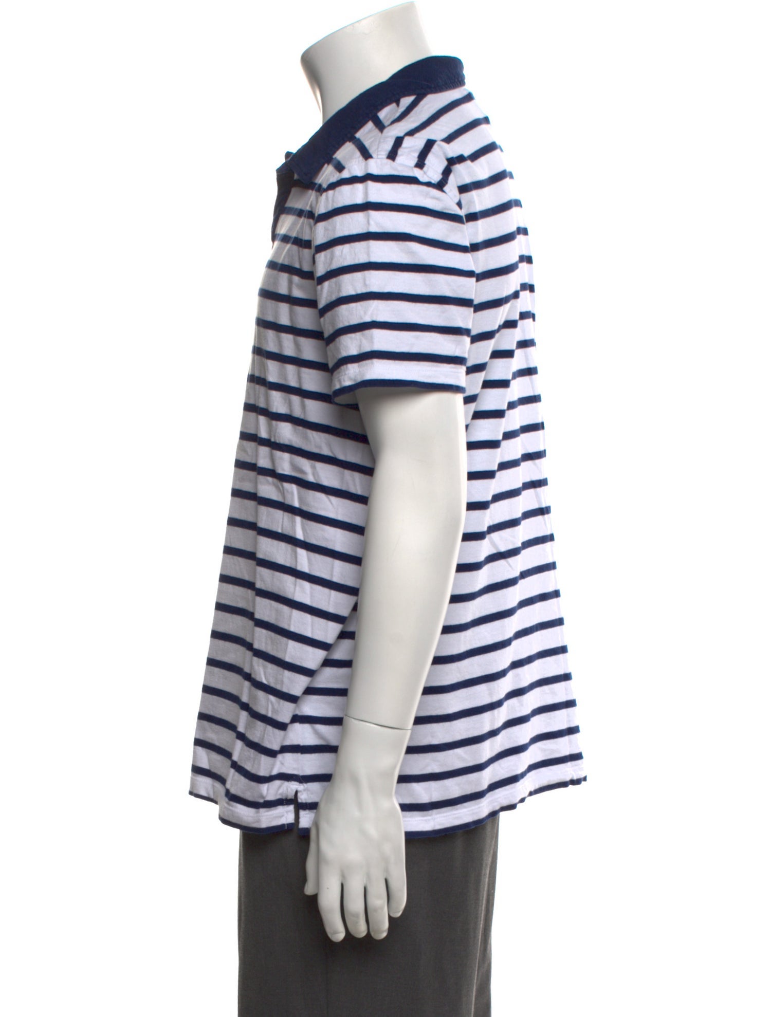 Escales - Paris Striped Collar Polo Shirt