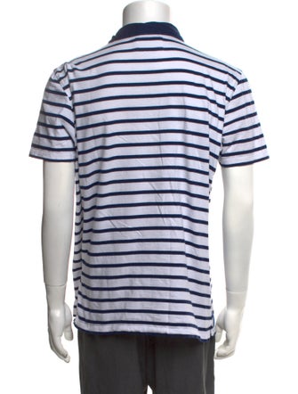 Escales - Paris Striped Collar Polo Shirt