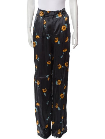 Equipment Pants Silk Wide Leg S