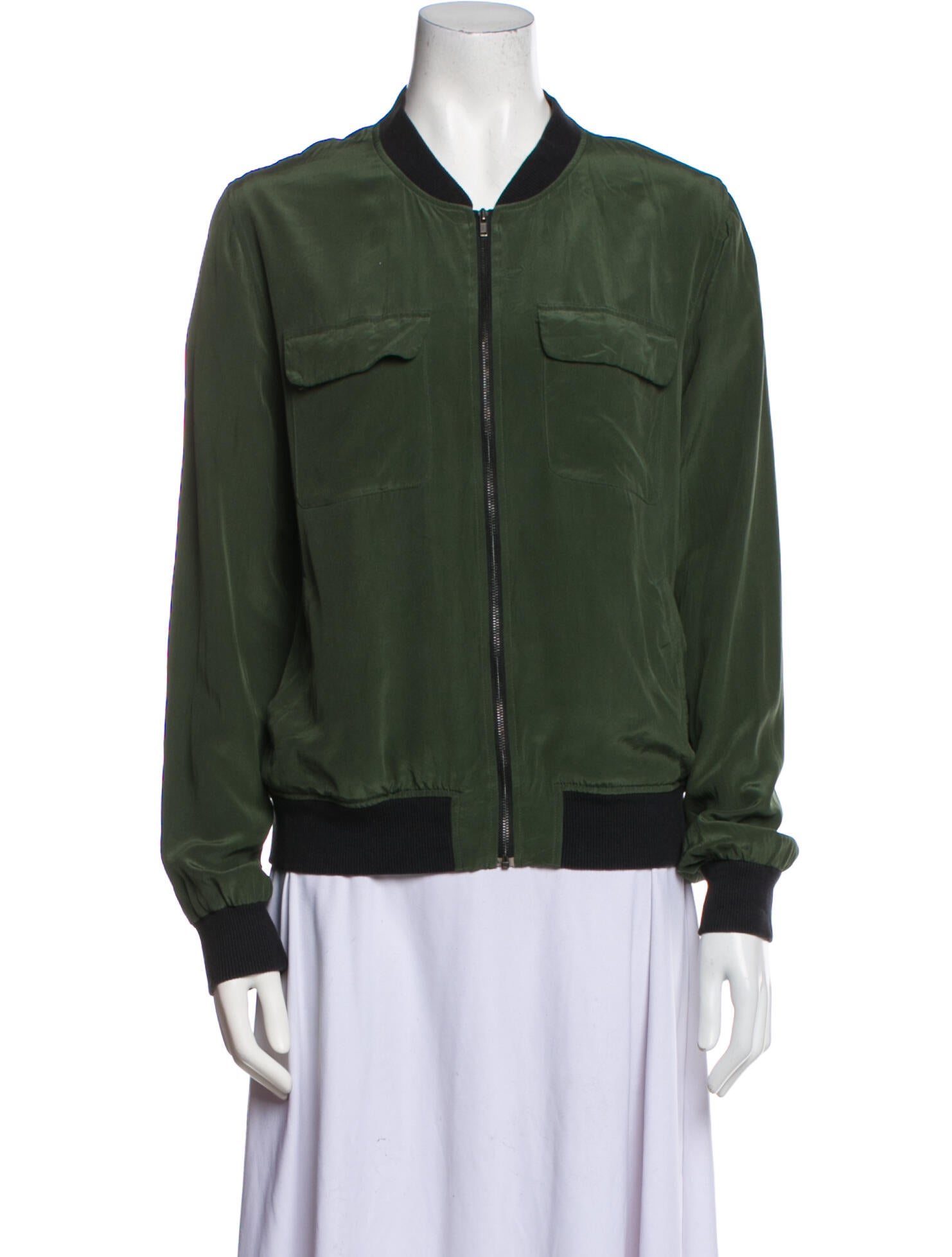 Equipment Silk Bomber Jacket
