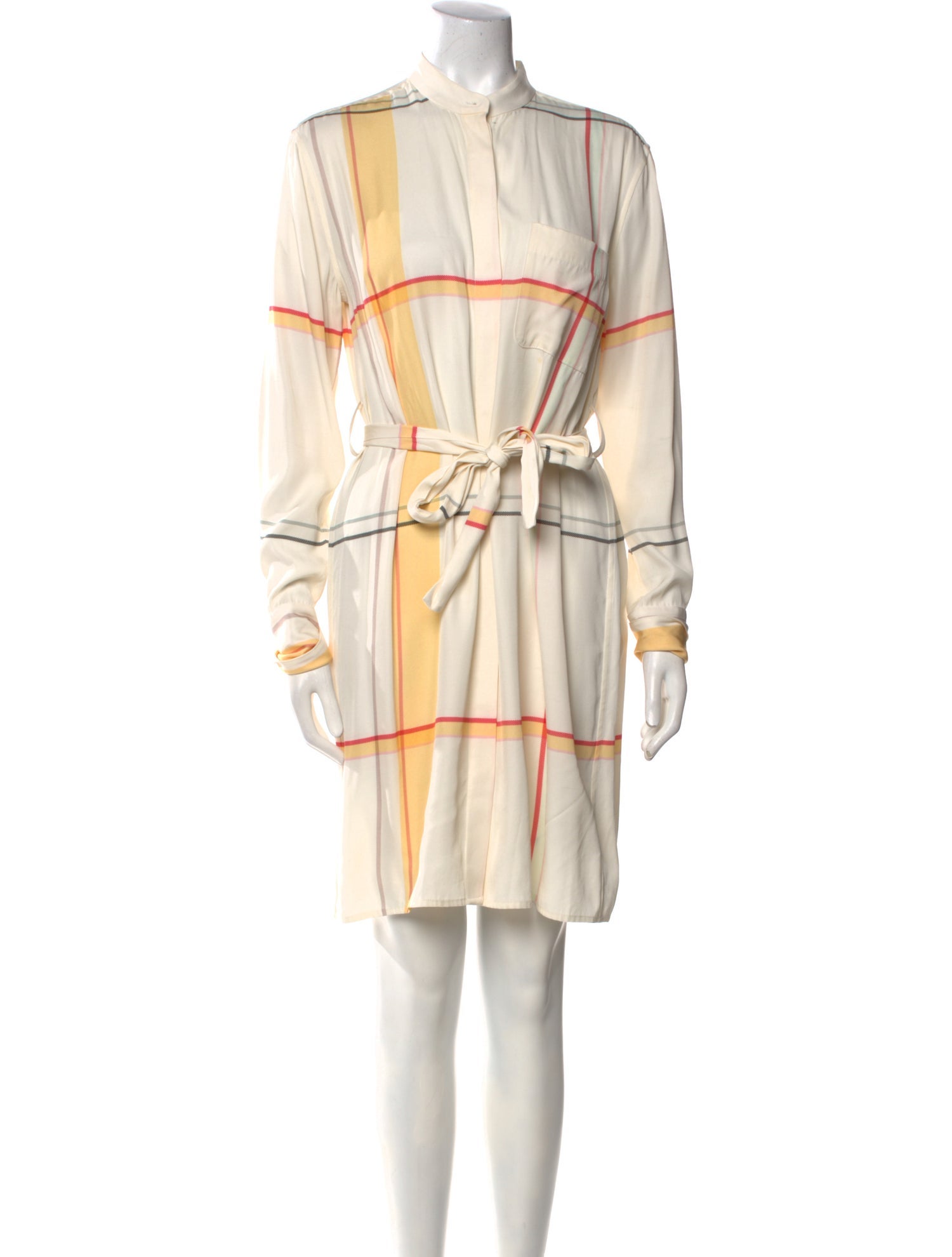 Equipment Striped Knee-Length Dress