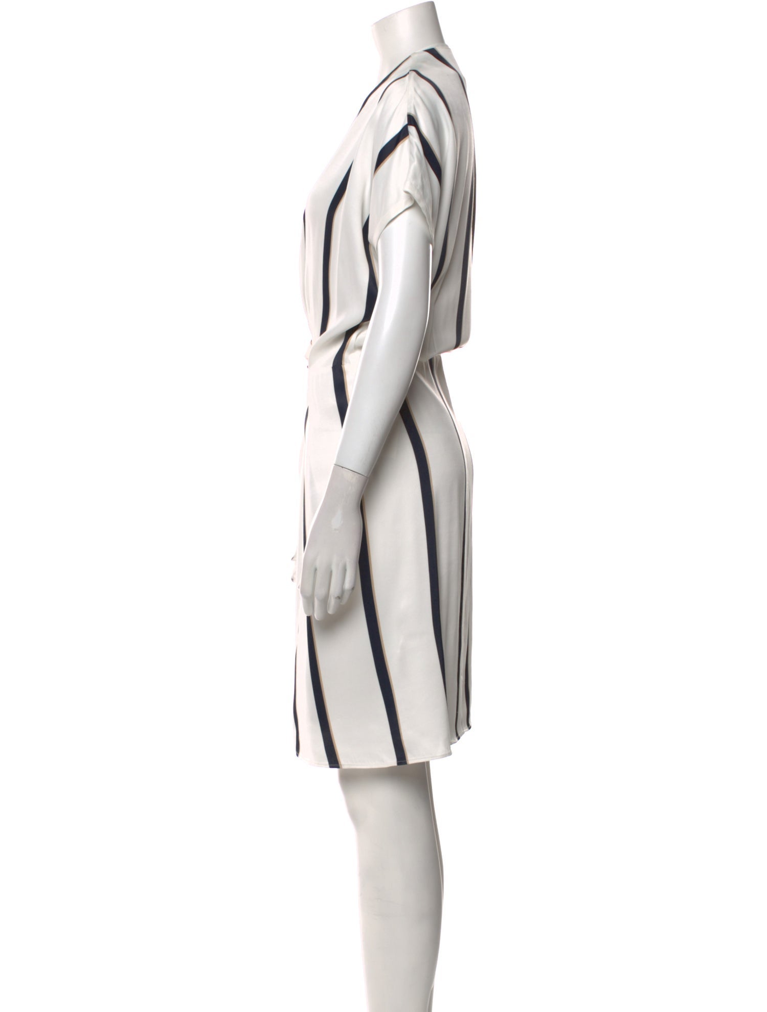 Equipment Striped Knee-Length Dress