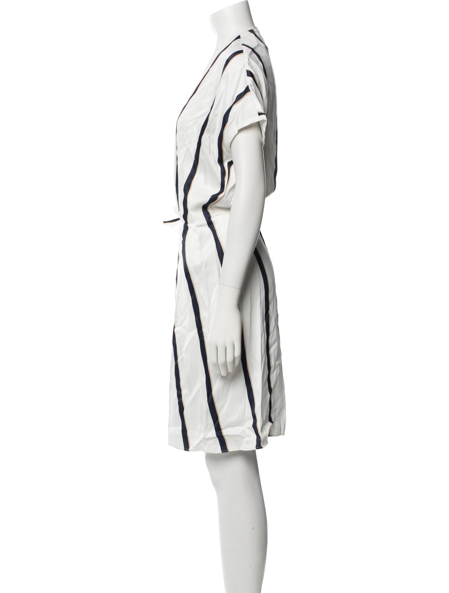 Equipment Striped Knee-Length Dress