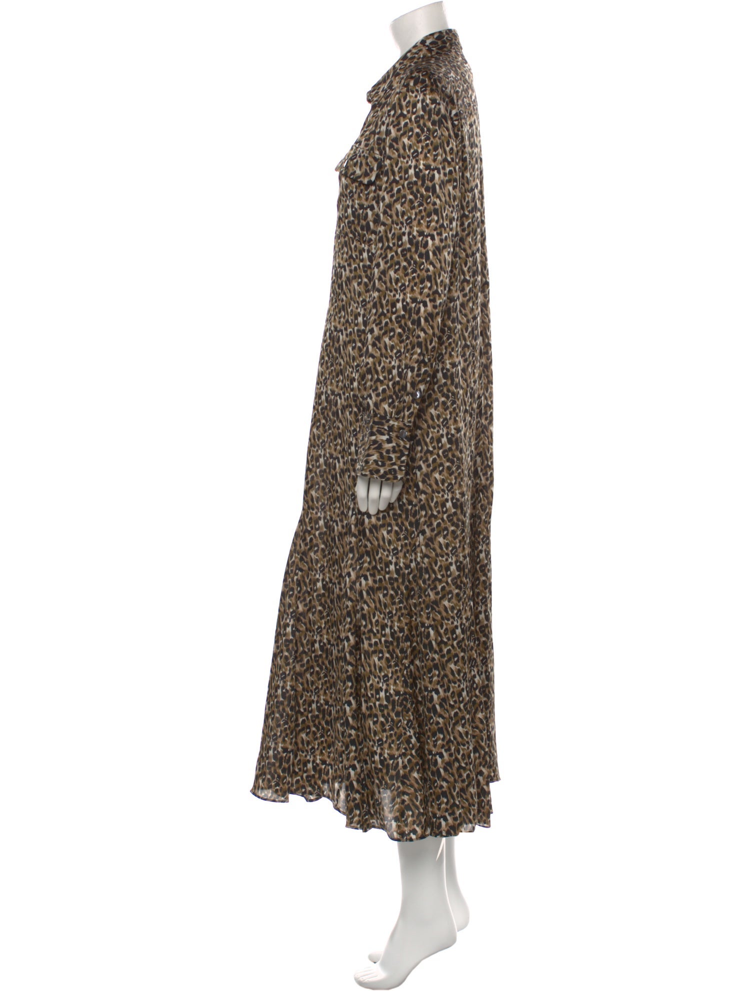 Equipment Animal Print Long Dress