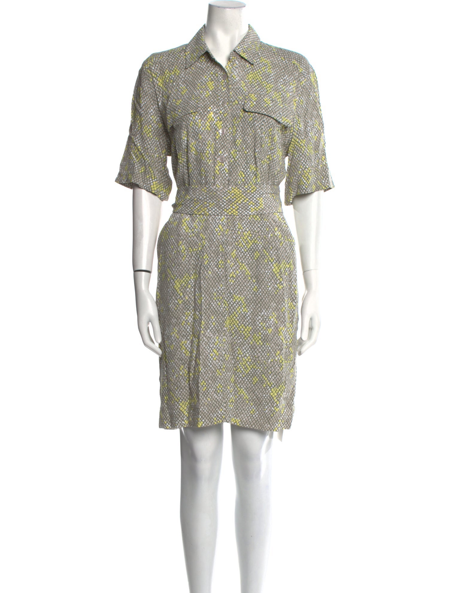 Equipment Animal Print Midi Length Dress