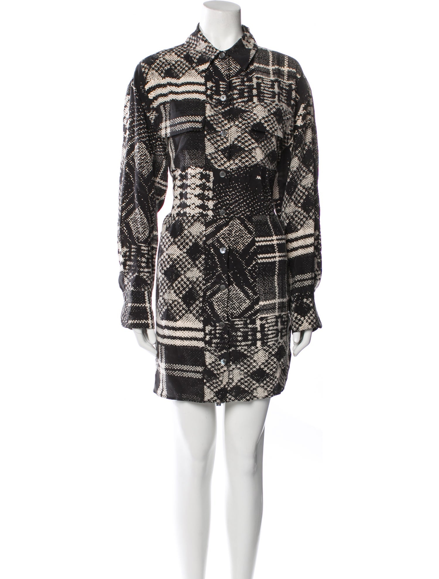 Equipment Silk Knee-Length Dress