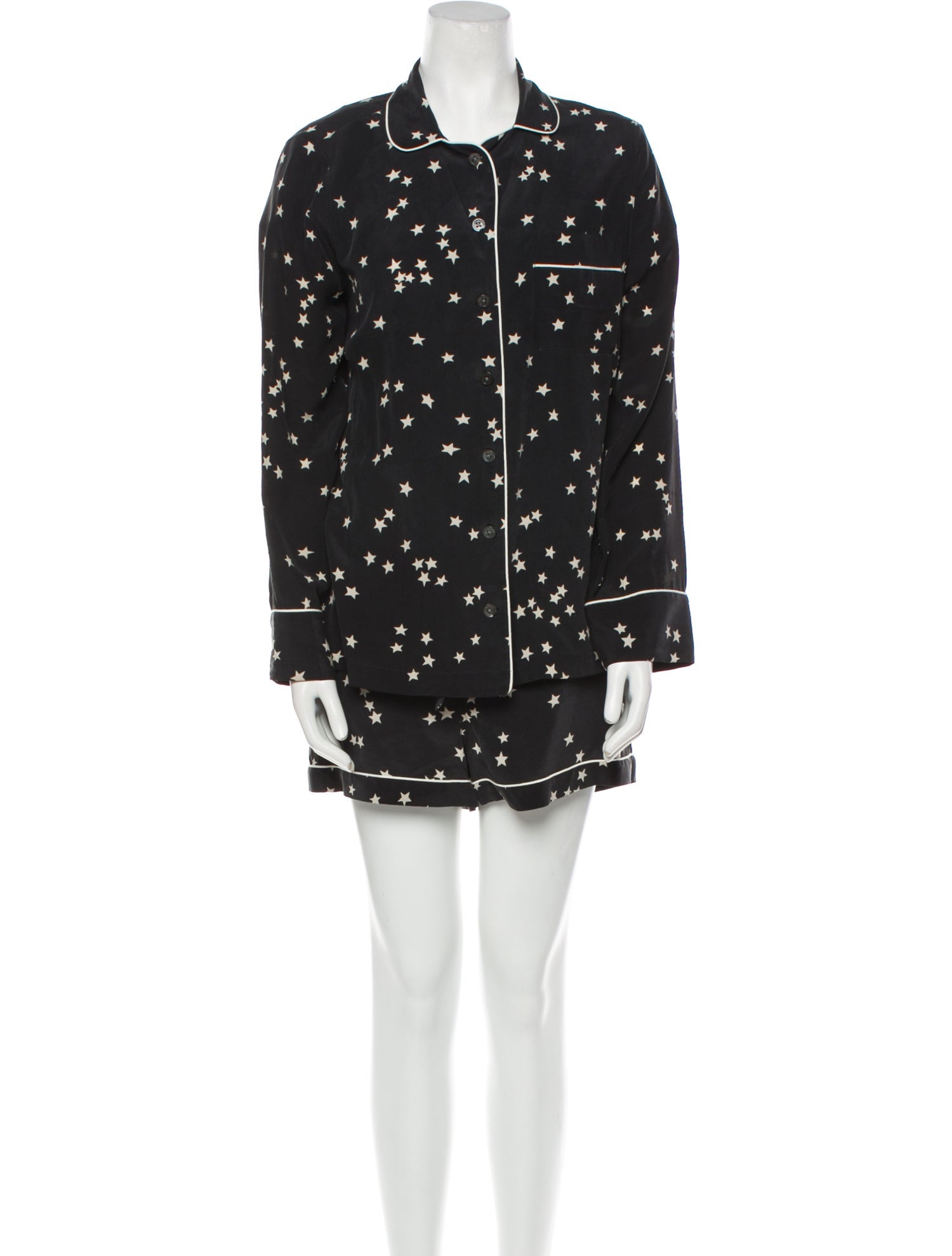 Equipment Silk Printed Short Set