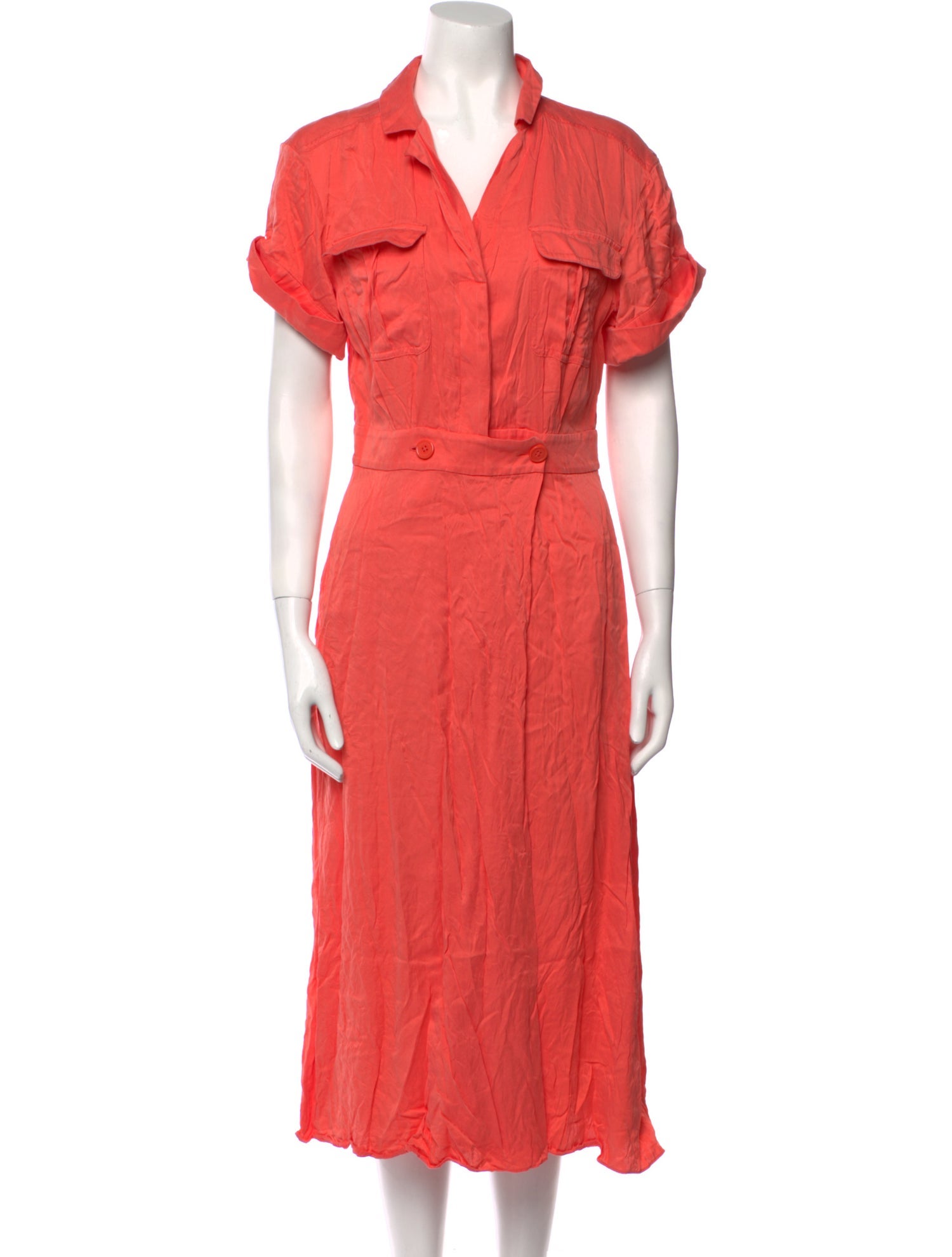 Equipment Silk Midi Length Dress