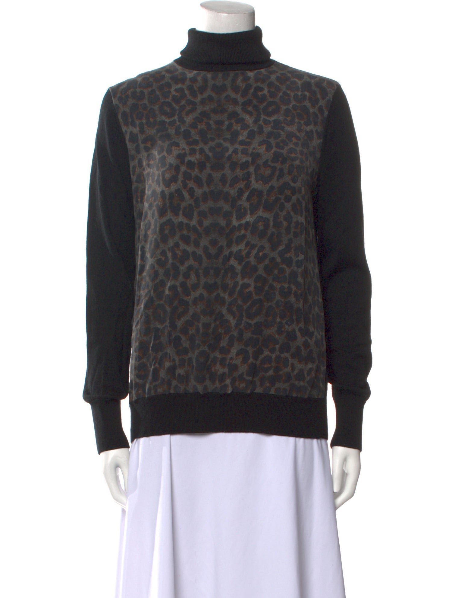 Equipment Wool Animal Print Sweater