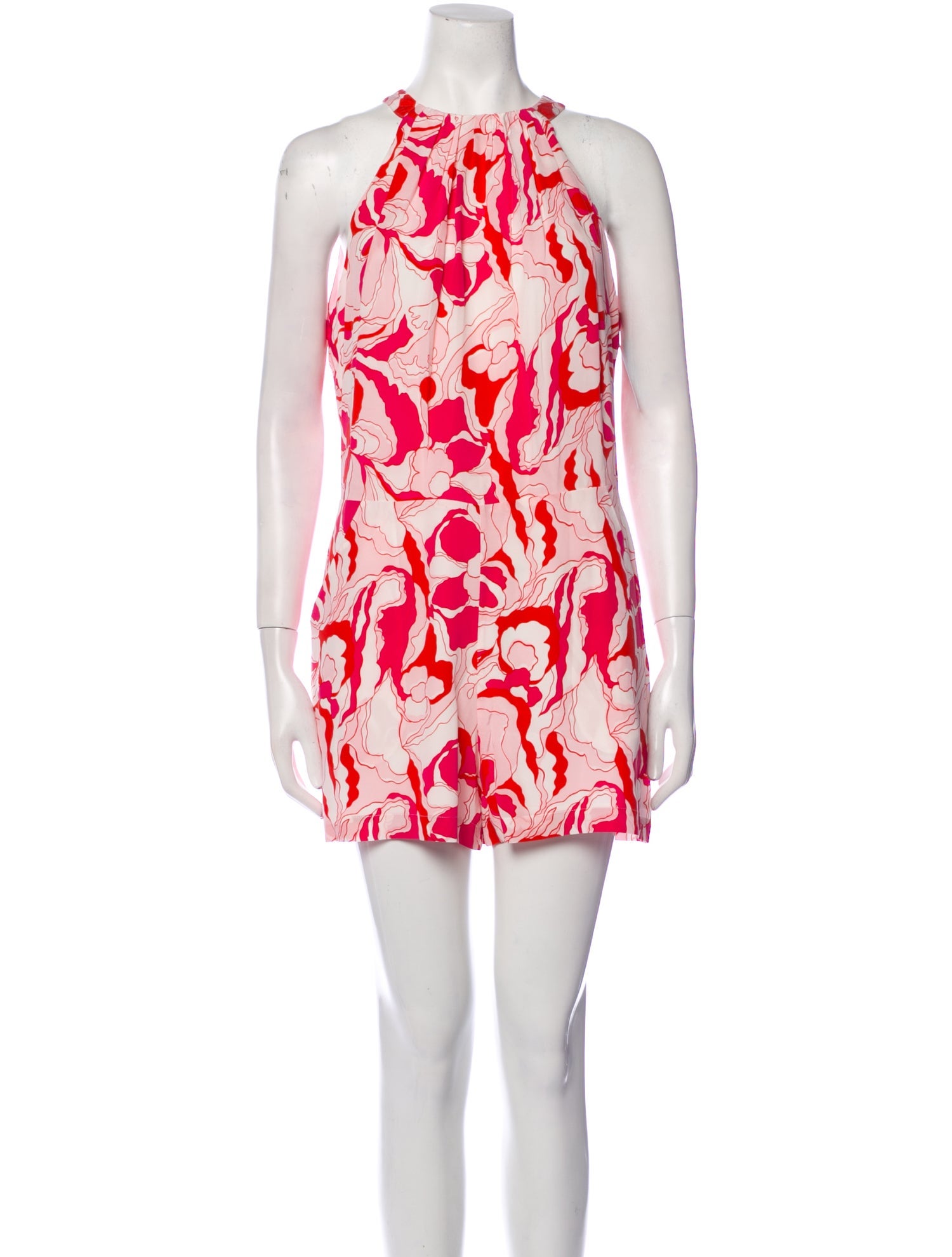 Equipment Silk Printed Romper w/ Tags