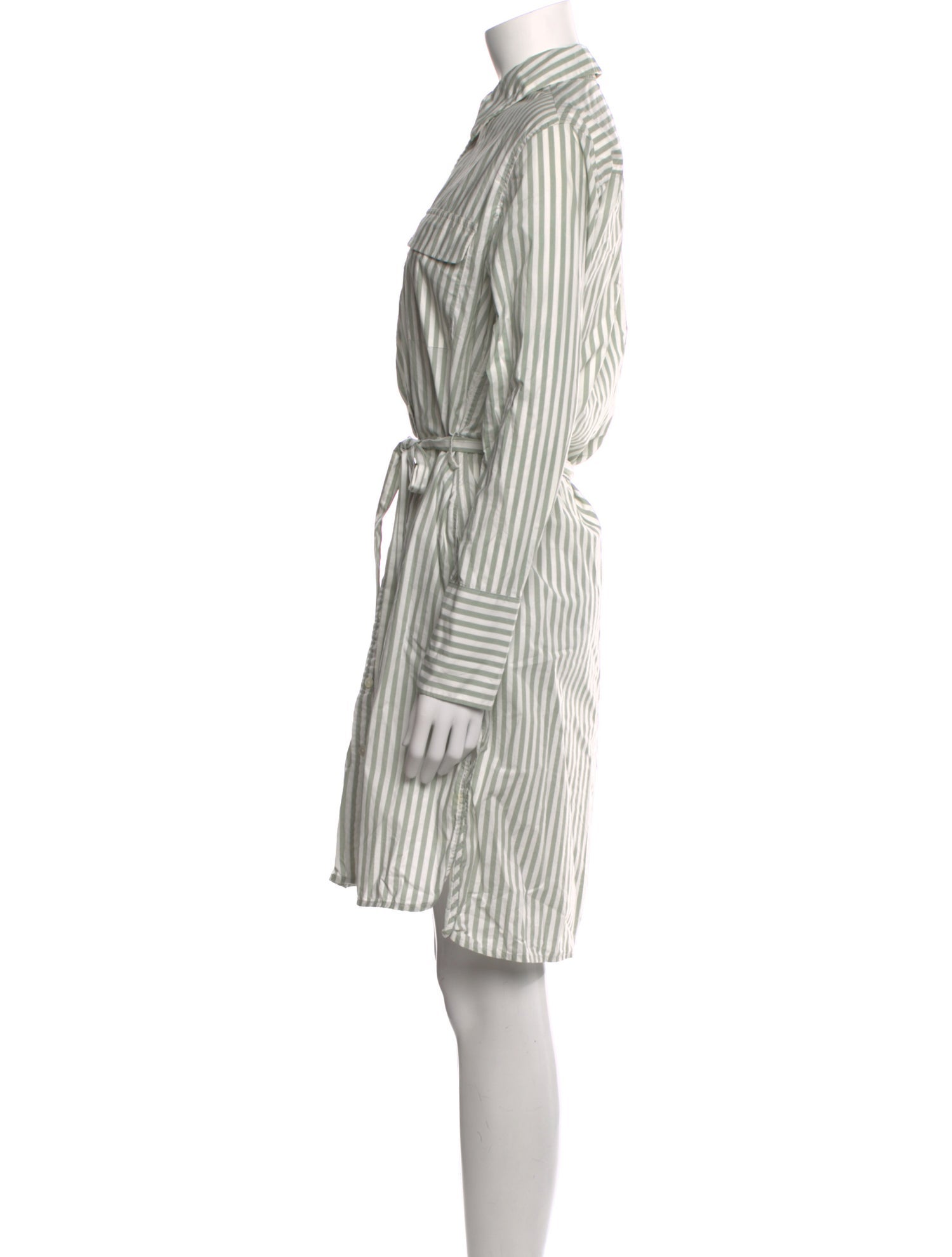Equipment Striped Knee-Length Dress