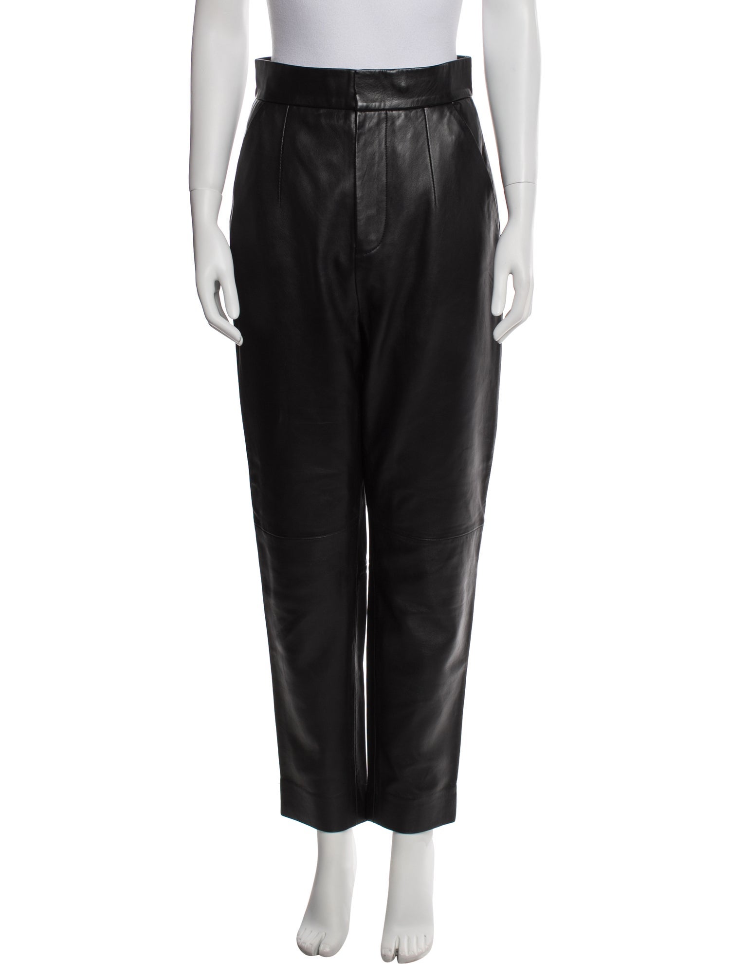 Equipment Leather Straight Leg Pants