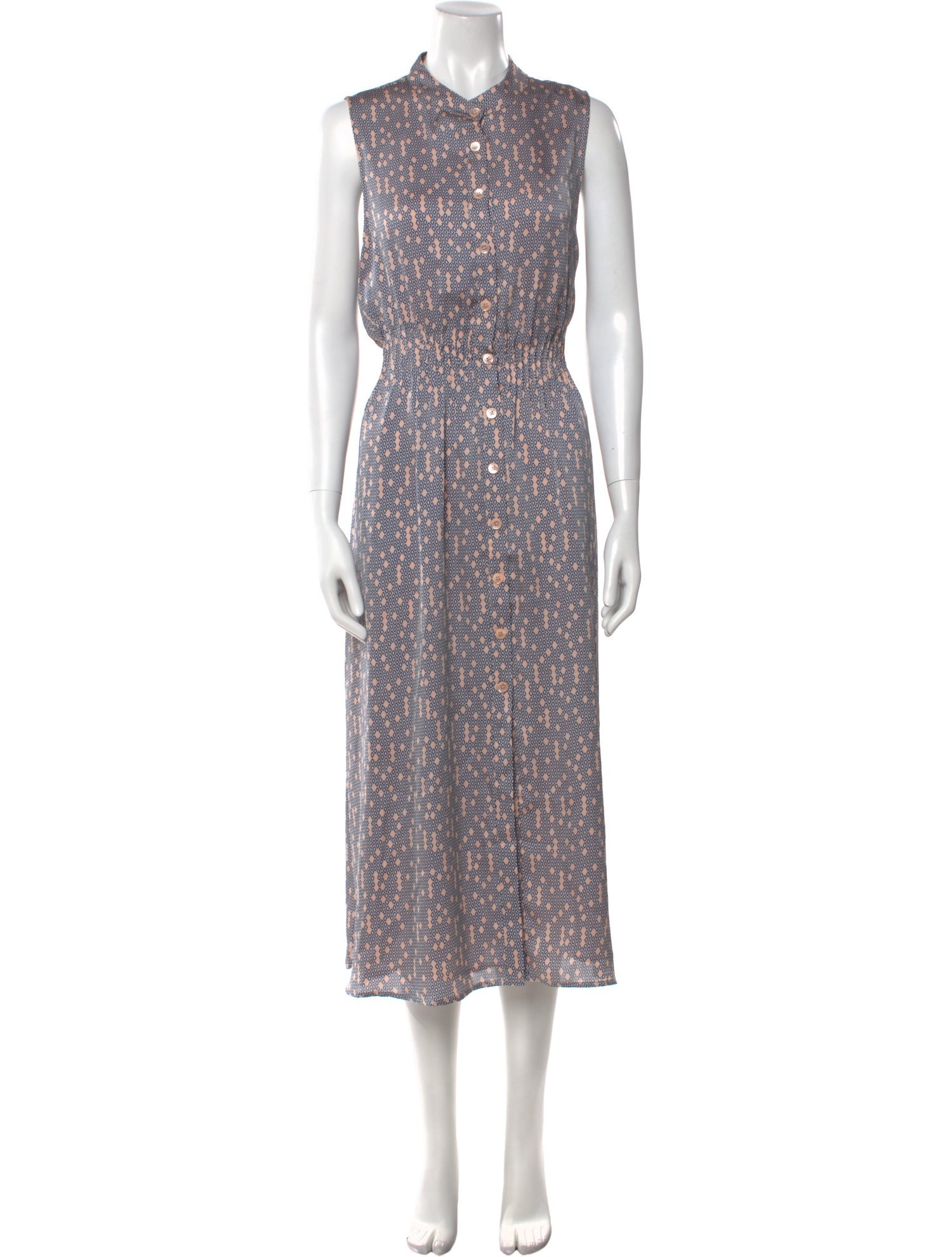 Equipment Printed Long Dress