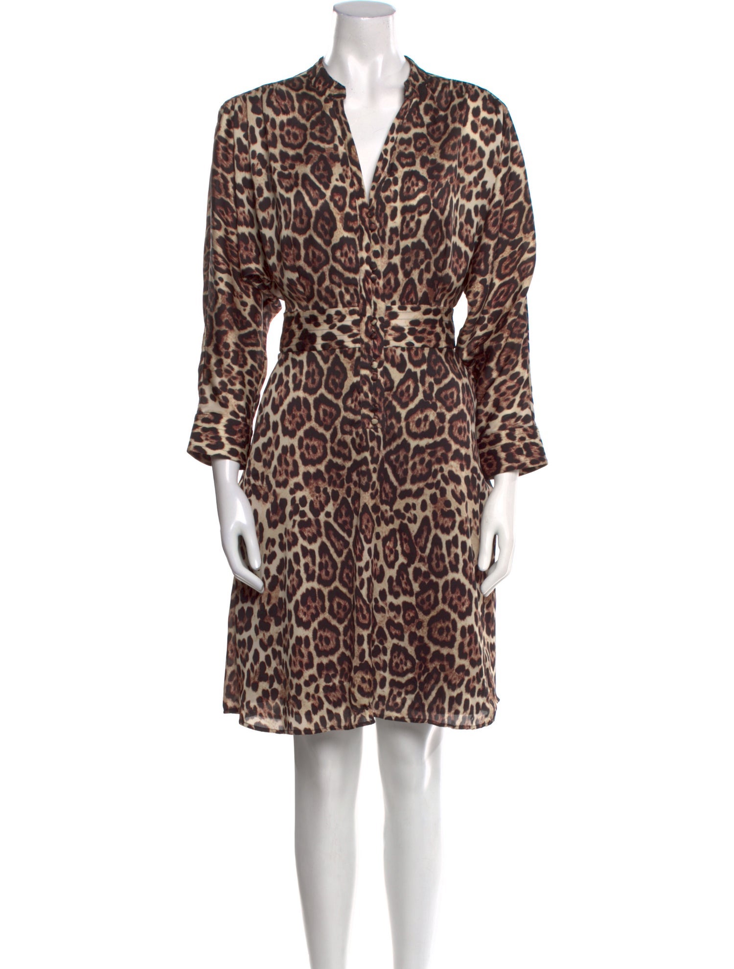 Equipment Animal Print Knee-Length Dress