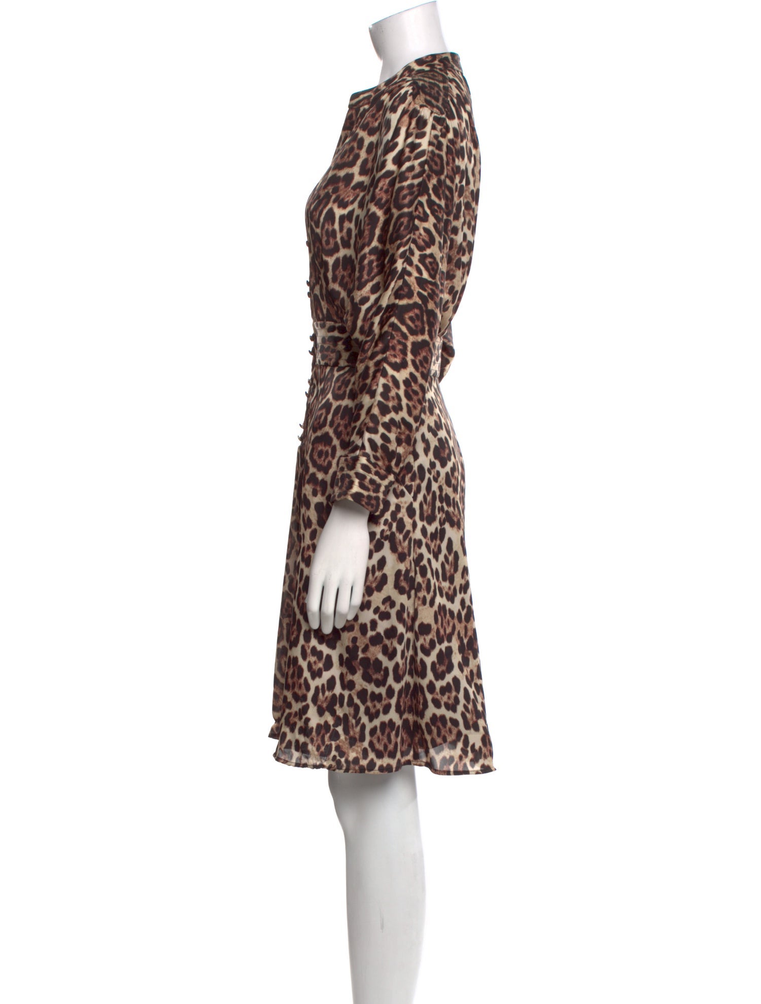 Equipment Animal Print Knee-Length Dress