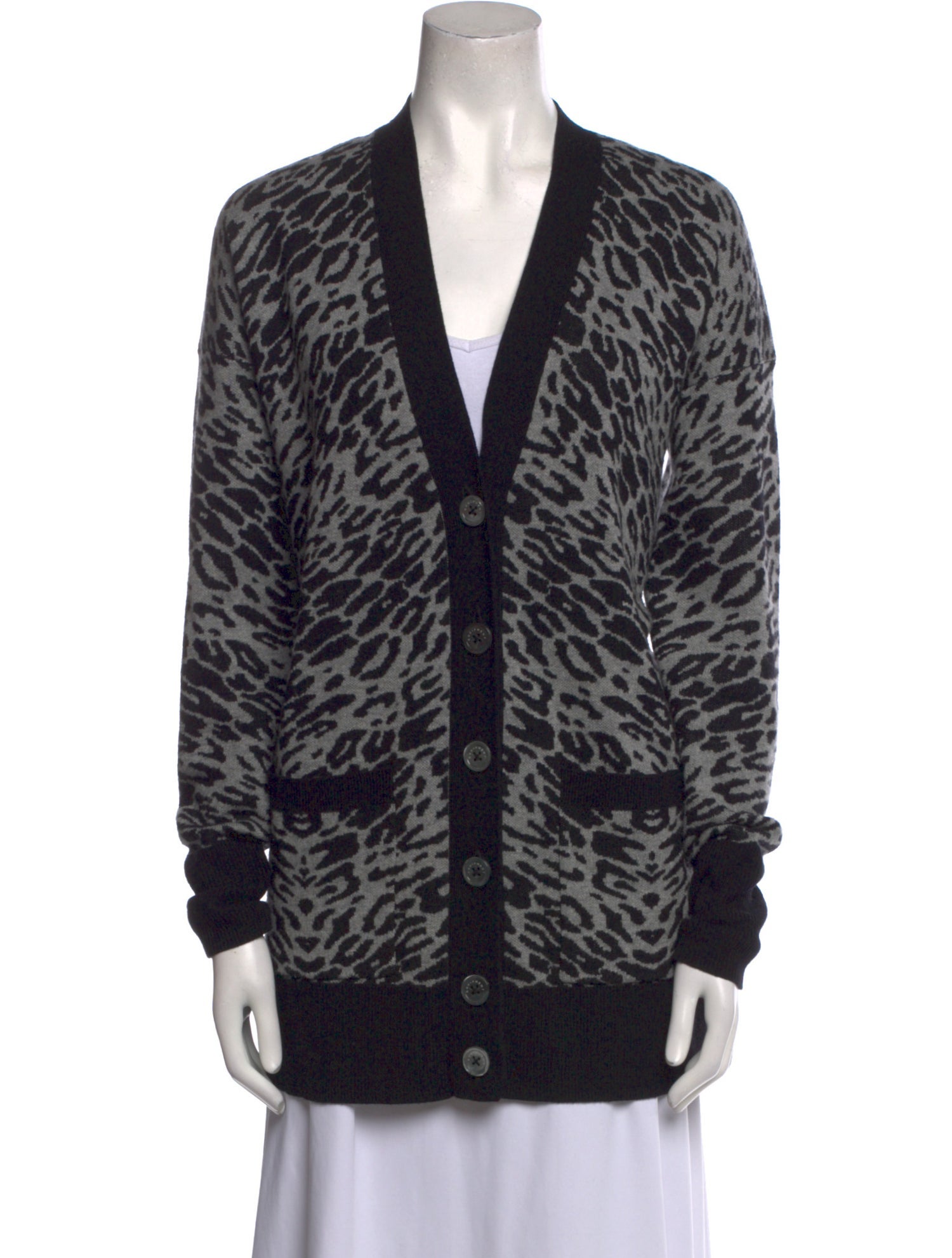 Equipment Wool Animal Print Sweater