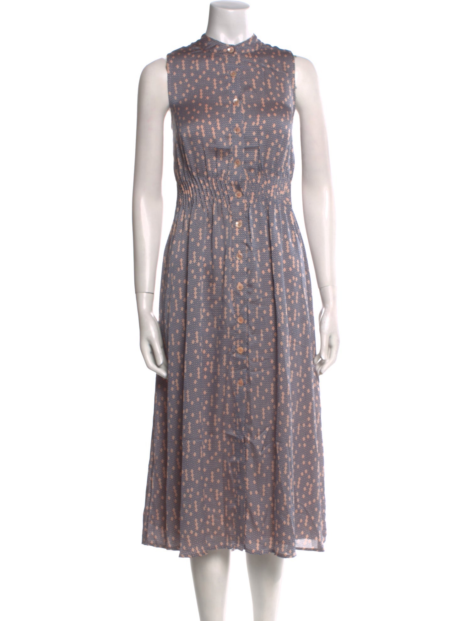 Equipment Printed Midi Length Dress