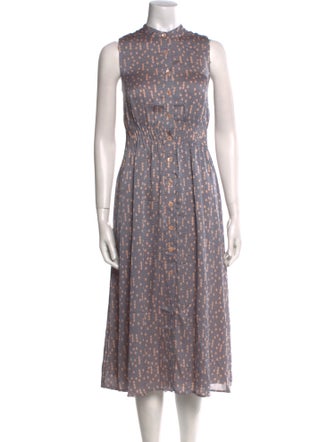 Equipment Printed Midi Length Dress