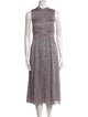Equipment Printed Midi Length Dress