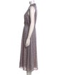 Equipment Printed Midi Length Dress