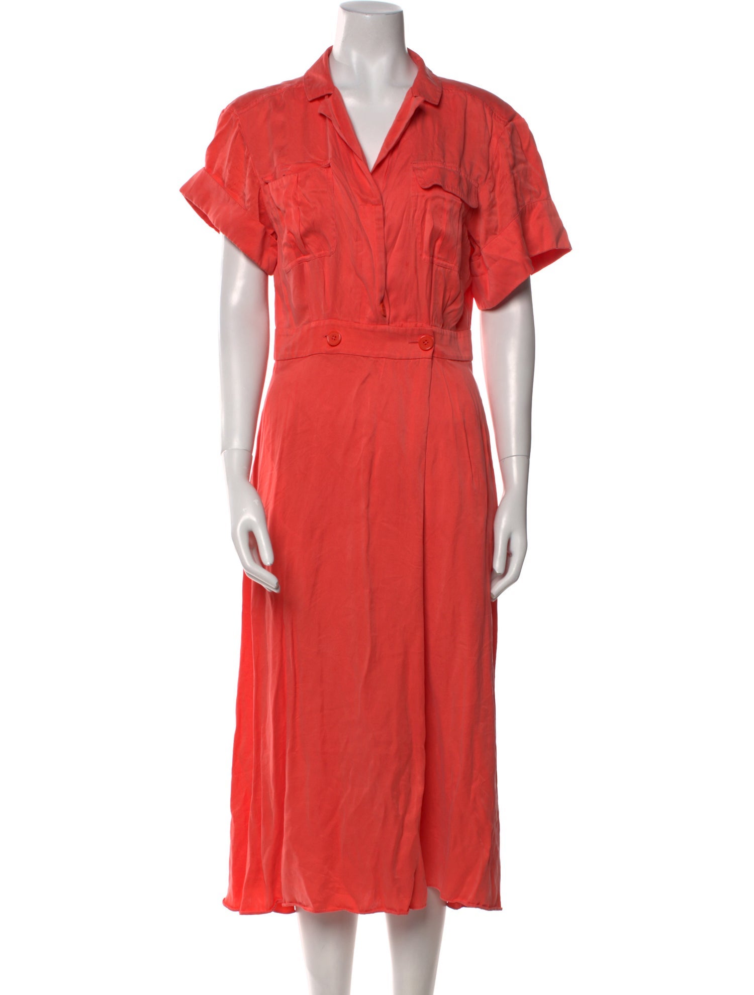 Equipment Silk Midi Length Dress