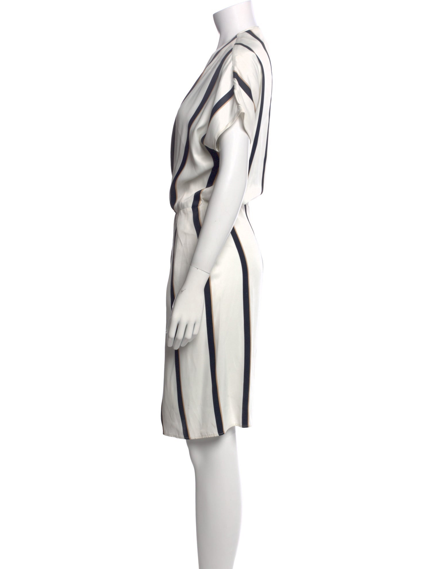 Equipment Striped Knee-Length Dress