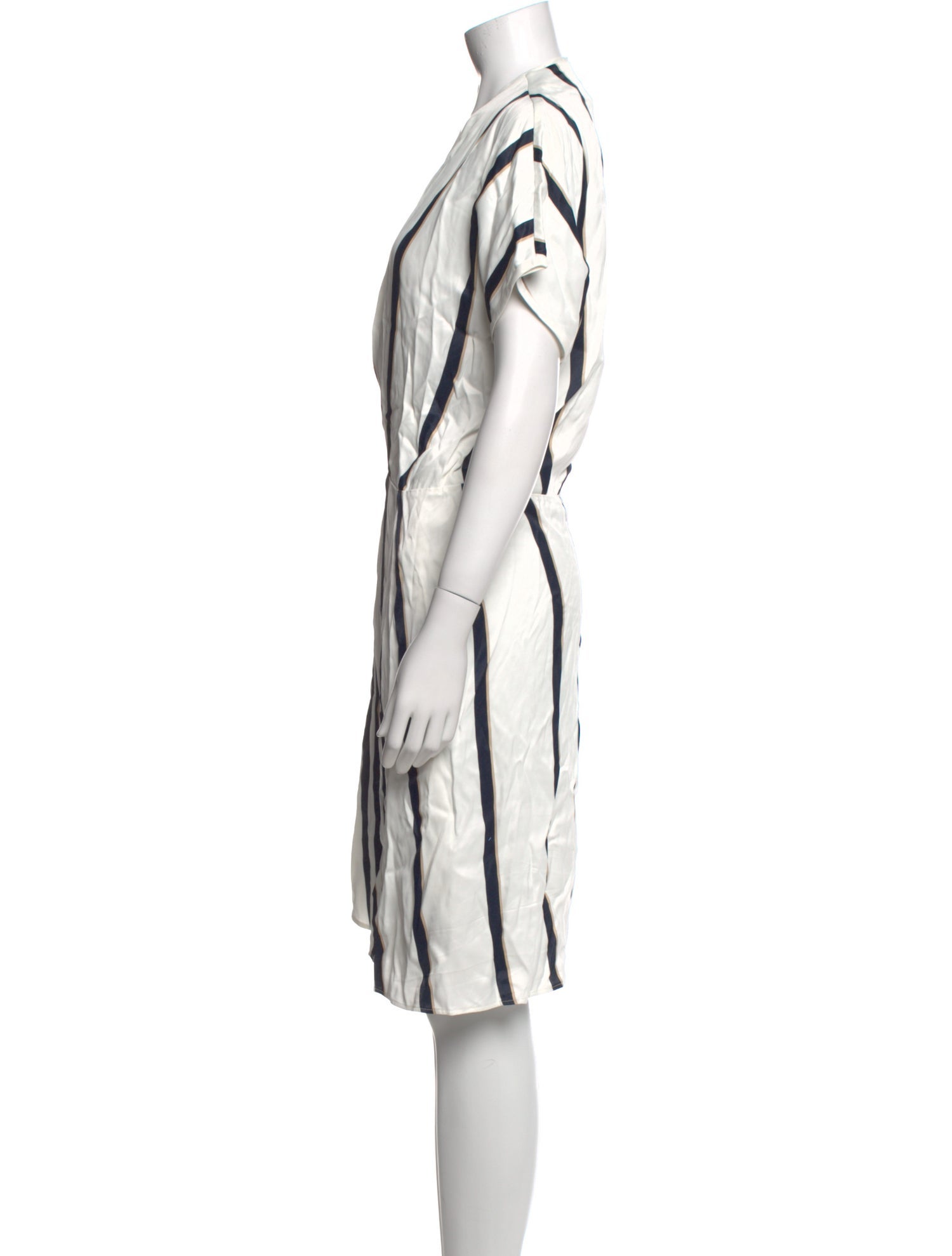 Equipment Striped Midi Length Dress