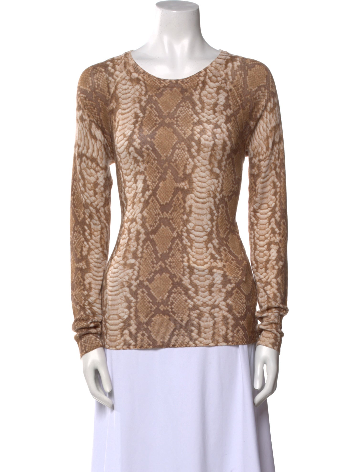 Equipment Silk Animal Print Sweater