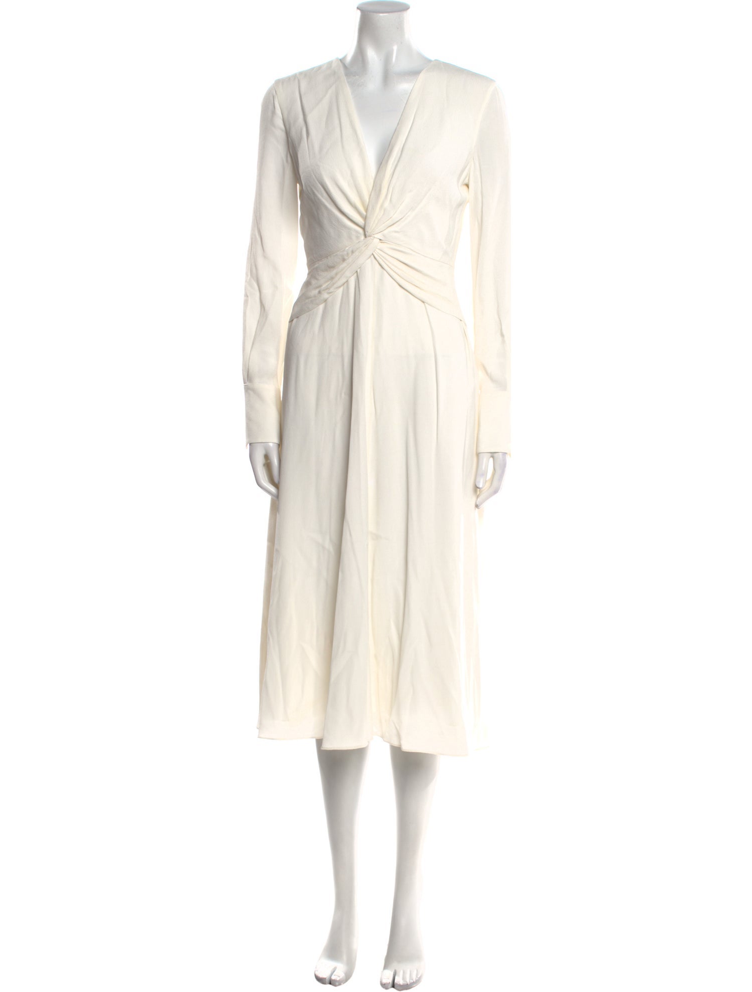 Equipment V-Neck Midi Length Dress