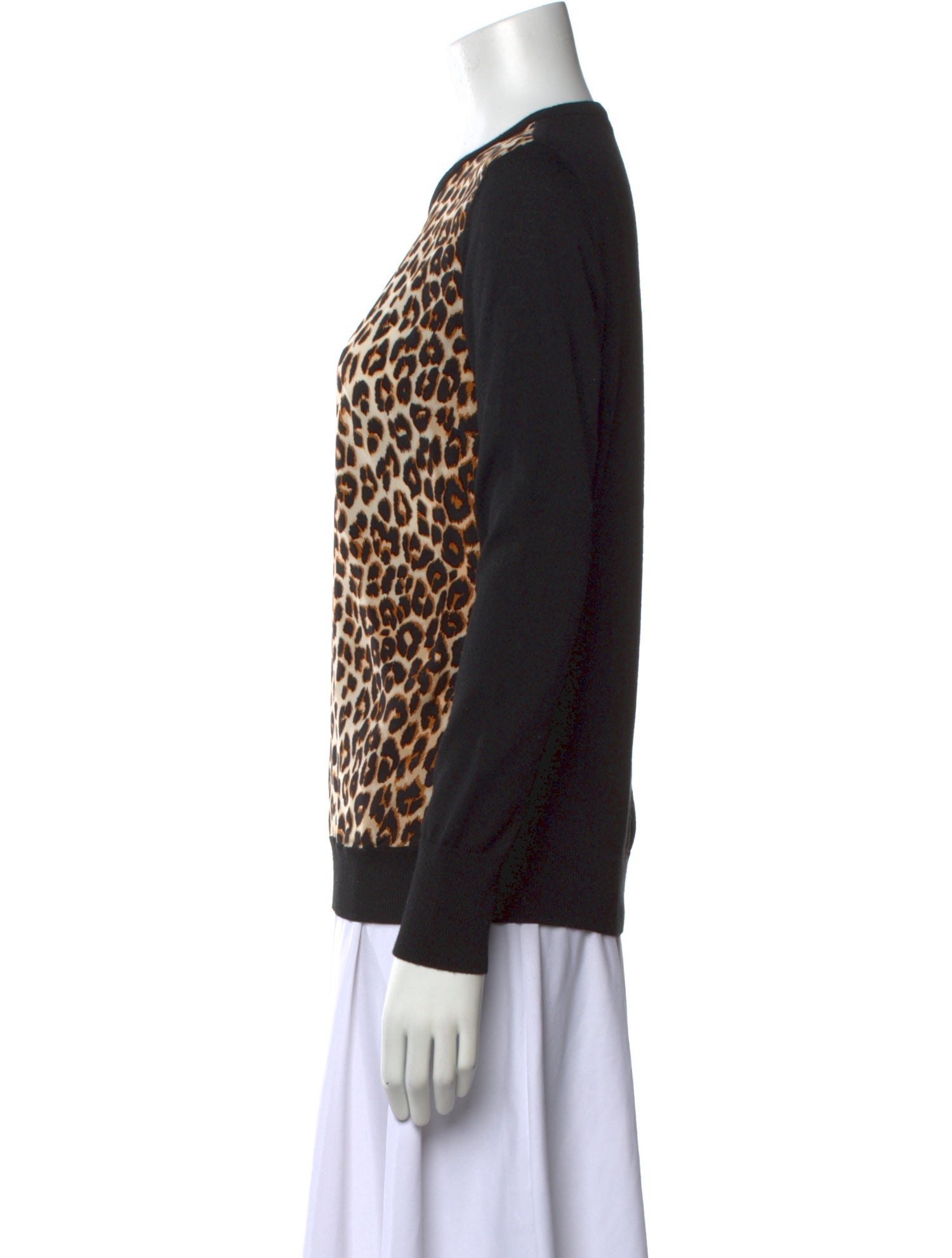 Equipment Wool Animal Print Sweater