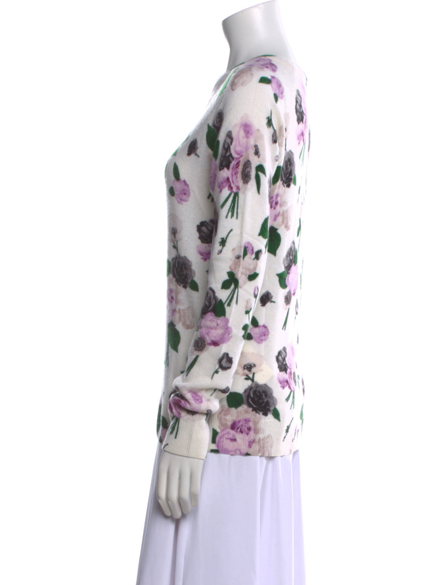 Equipment Cashmere Floral Print Sweater w/ Tags