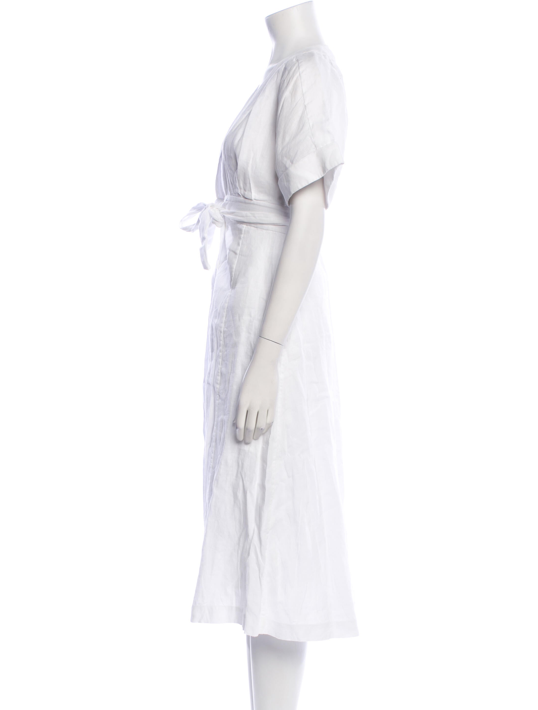 Equipment Linen Midi Length Dress
