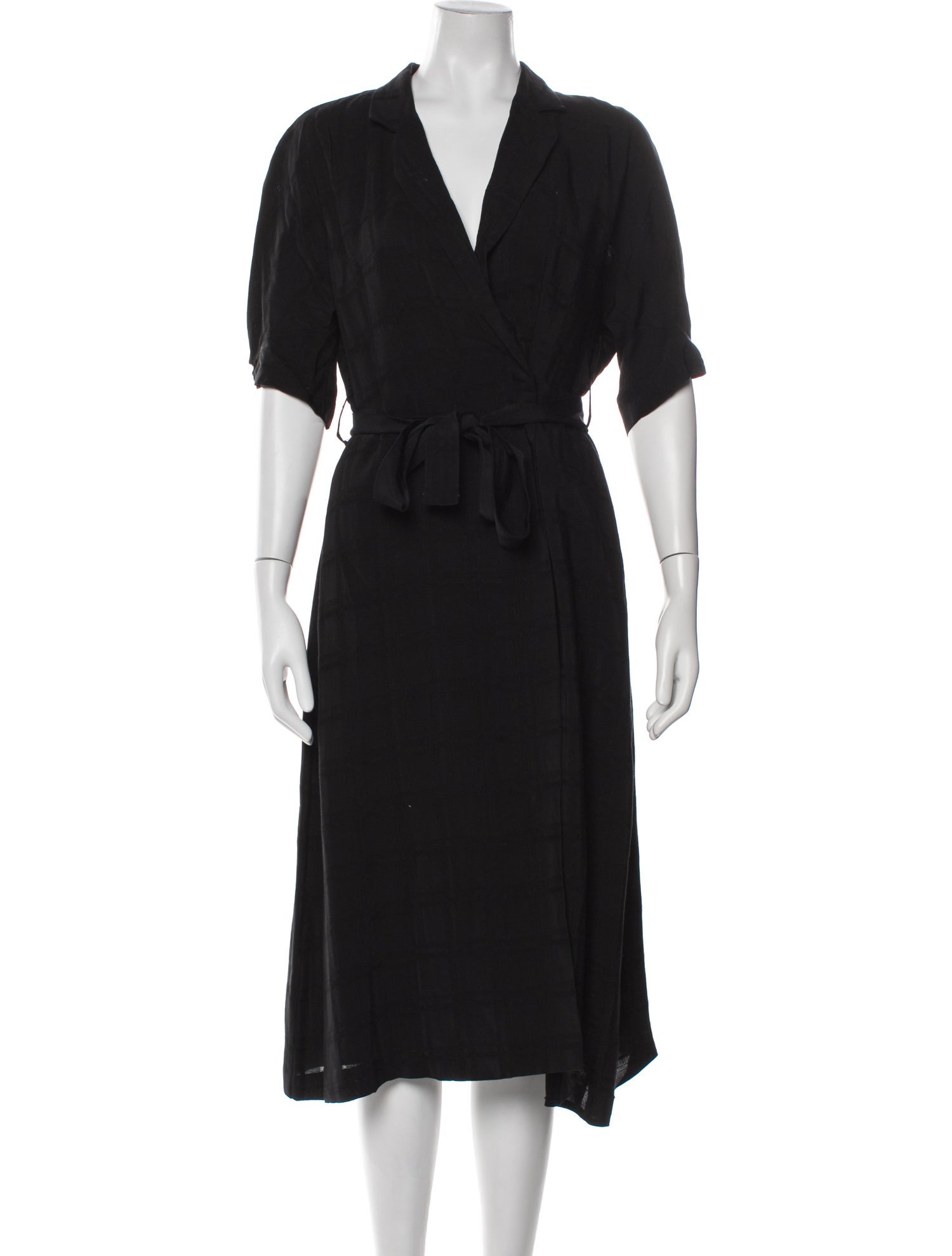 Equipment V-Neck Midi Length Dress