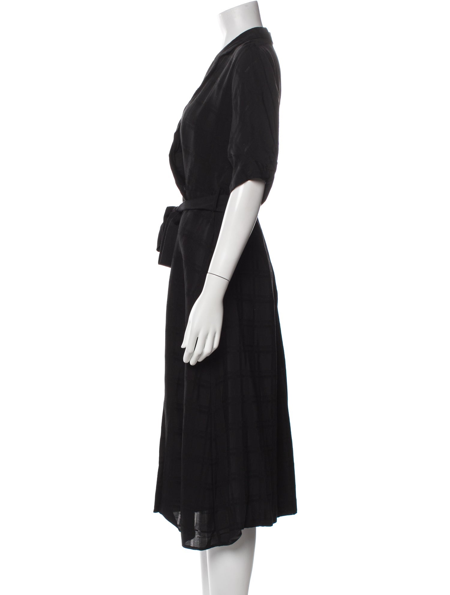 Equipment V-Neck Midi Length Dress
