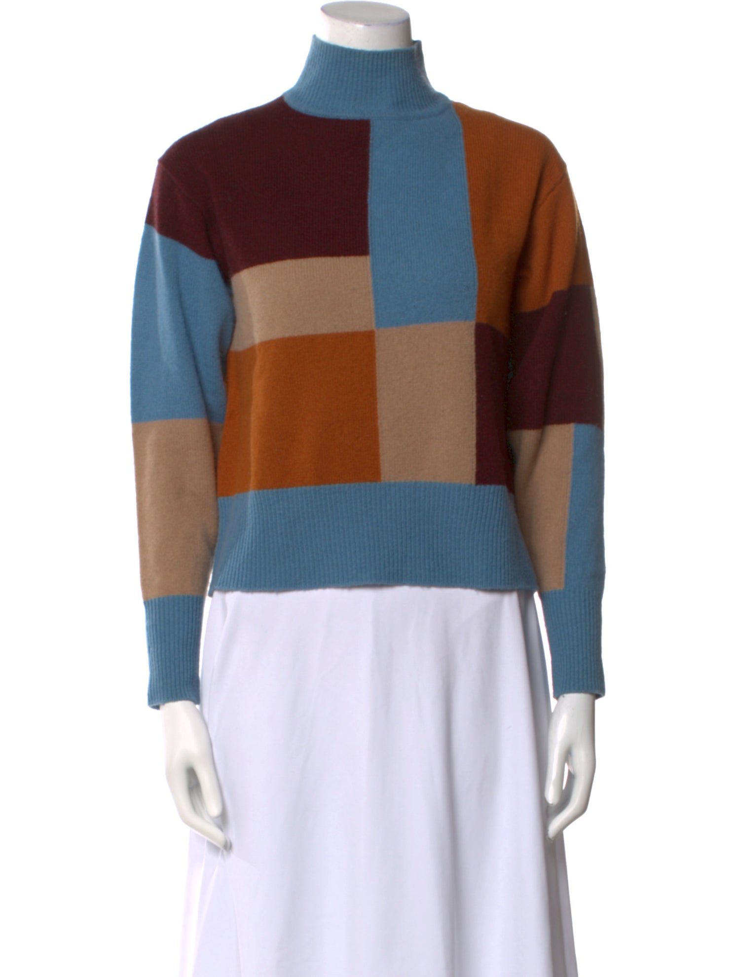 Equipment Wool Plaid Print Sweater