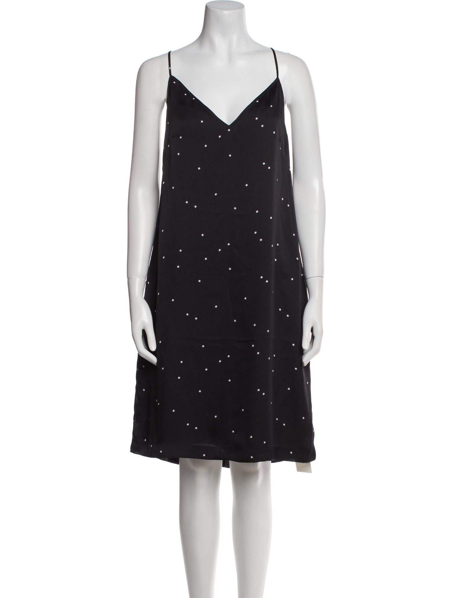 Equipment V-Neck Knee-Length Dress