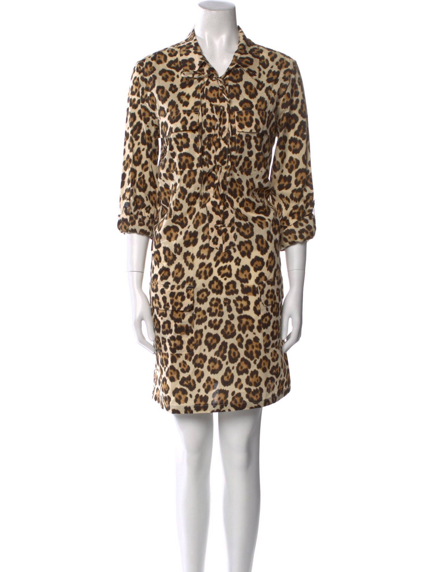 Equipment Animal Print Mini Dress
