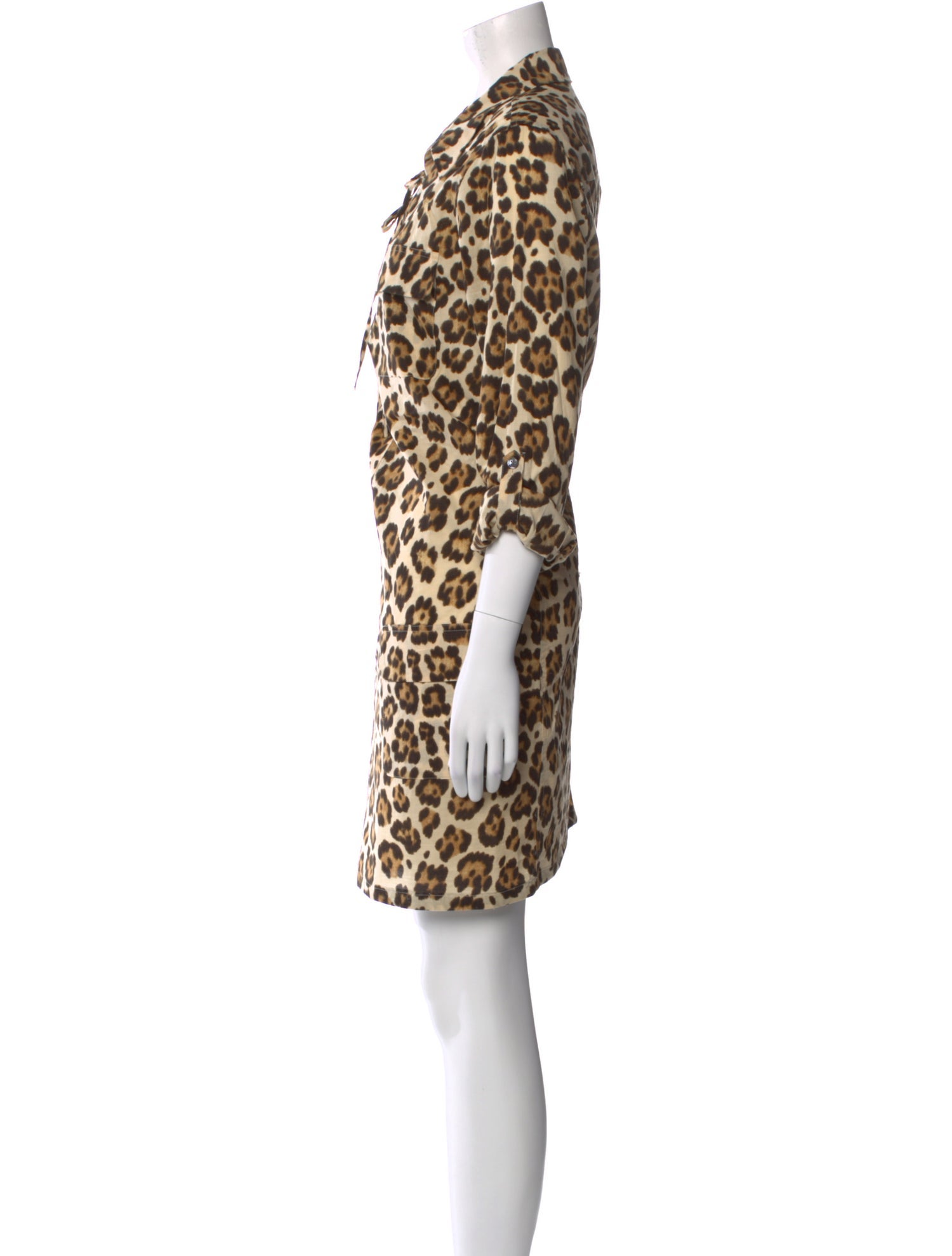 Equipment Animal Print Mini Dress