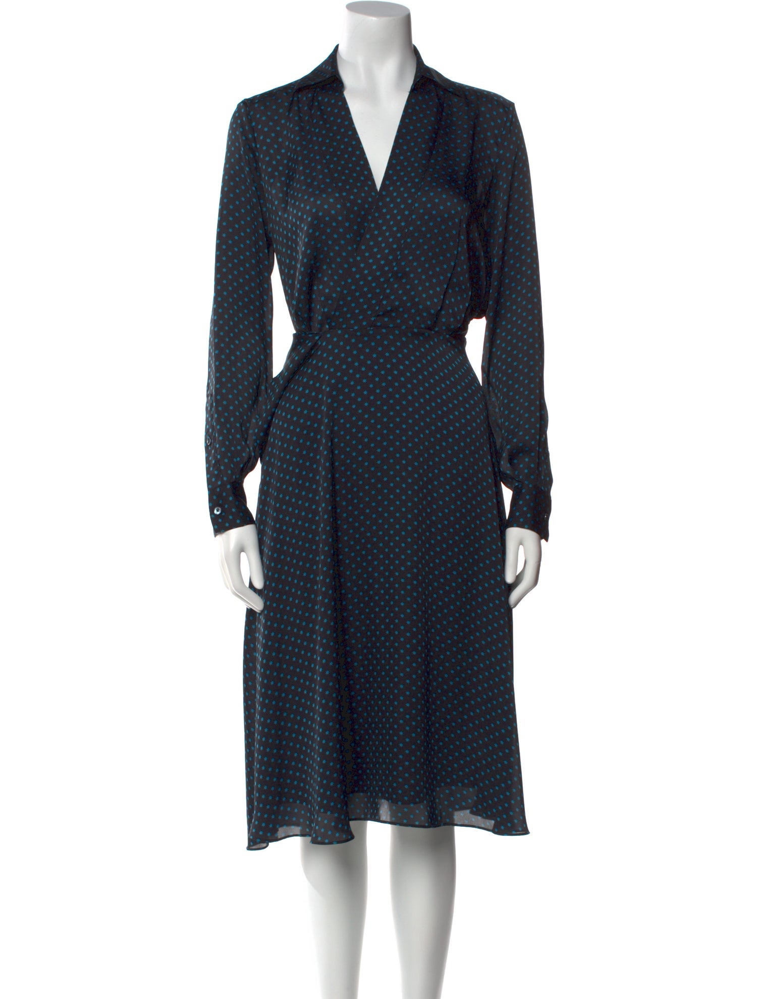 Equipment Polka Dot Print Midi Length Dress