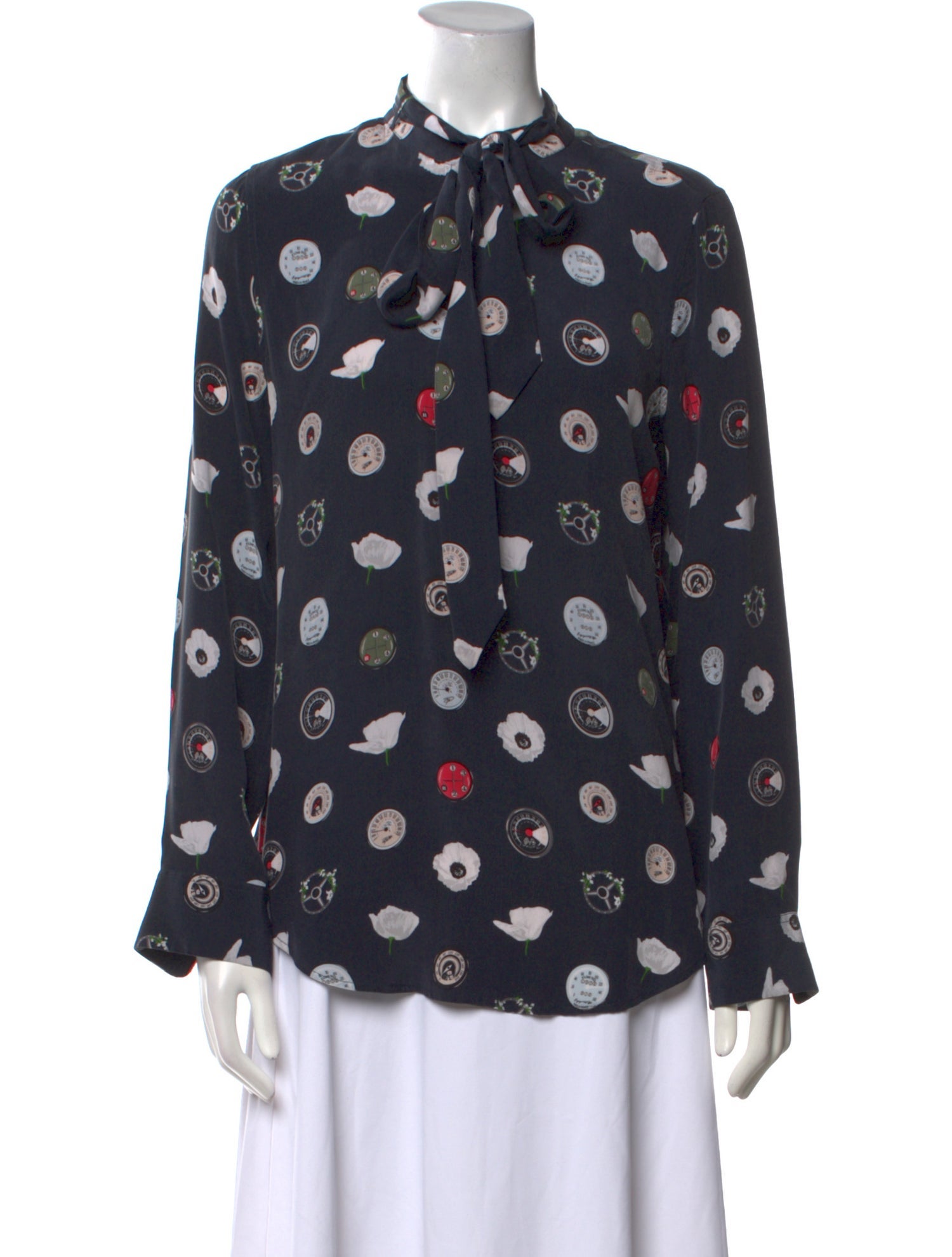 Equipment Silk Printed Sweater