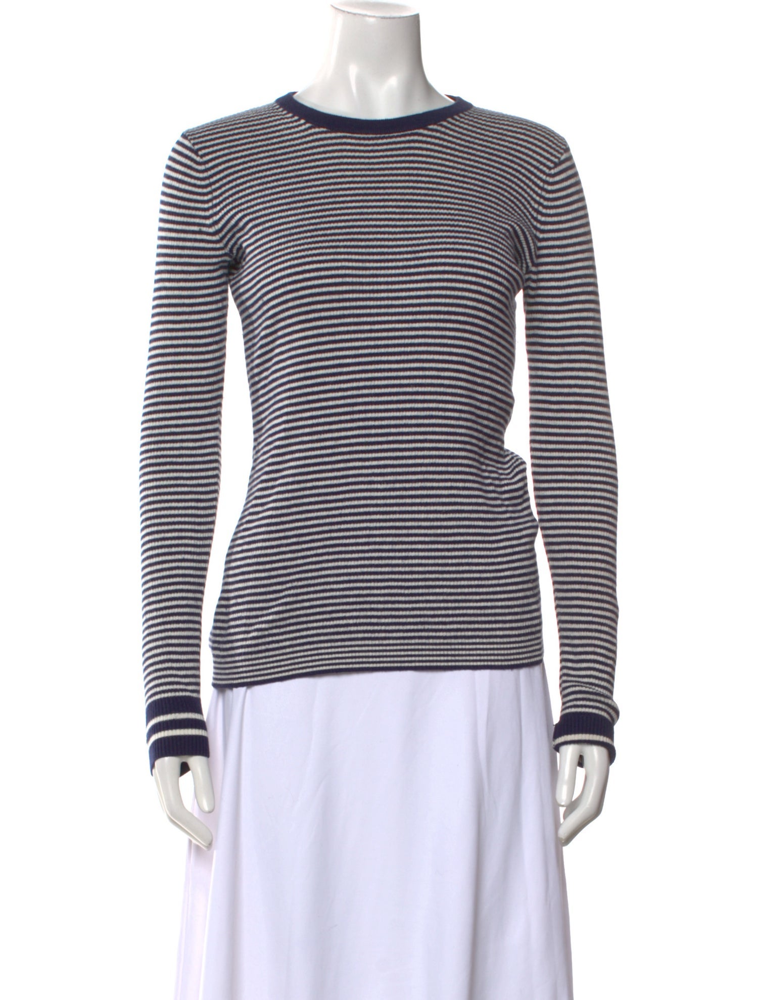 Equipment Striped Crew Neck Sweater