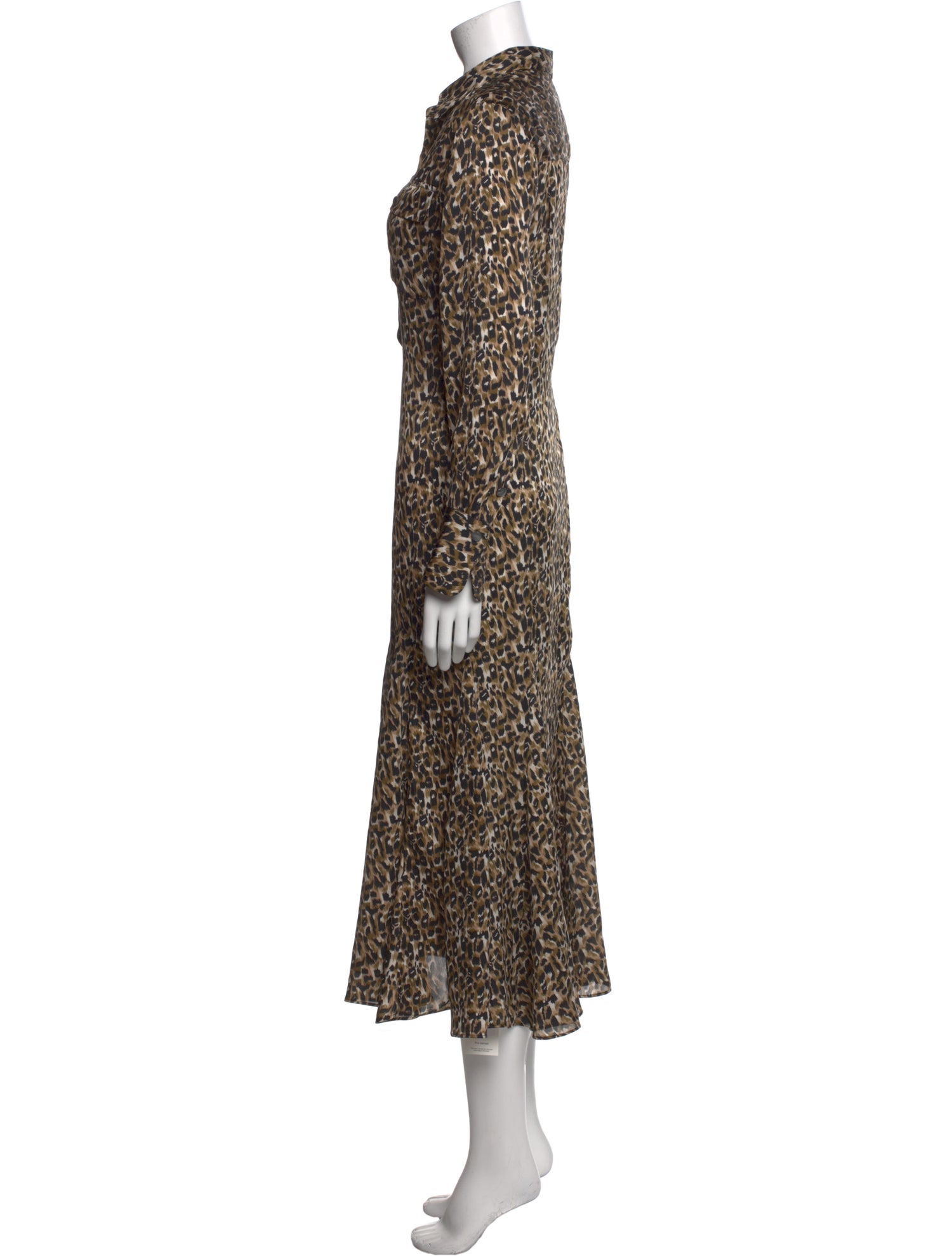 Equipment Animal Print Midi Length Dress