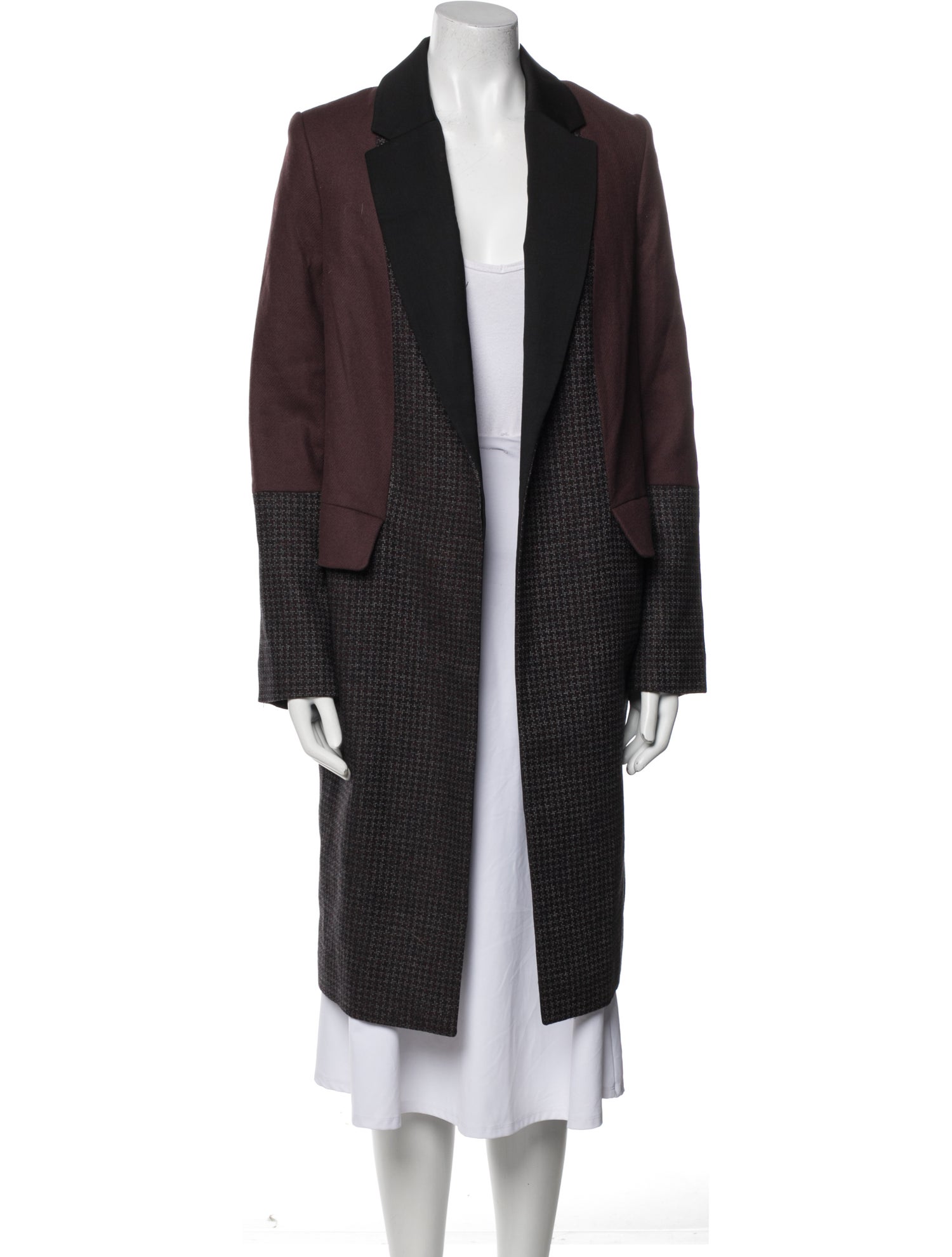 Equipment Wool Animal Print Coat