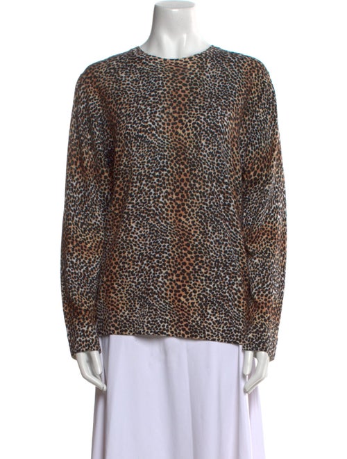 Equipment Wool Animal Print Sweater