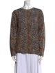 Equipment Wool Animal Print Sweater