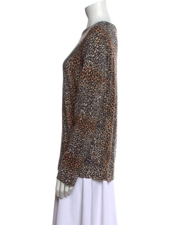 Equipment Wool Animal Print Sweater